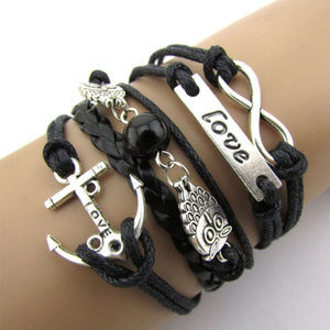 Charm Bracelet heart Wrist Bands jewelry